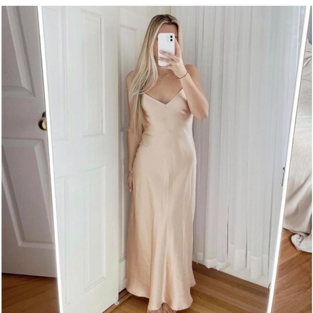 Zara satin effects dress